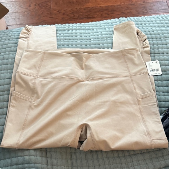 FP Movement by Free People Light Beige Leggings - Picture 1 of 5